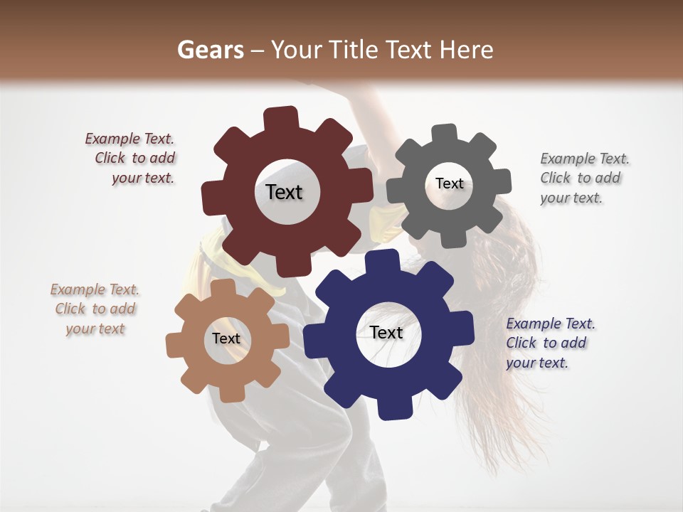 Balance Exercise Female PowerPoint Template