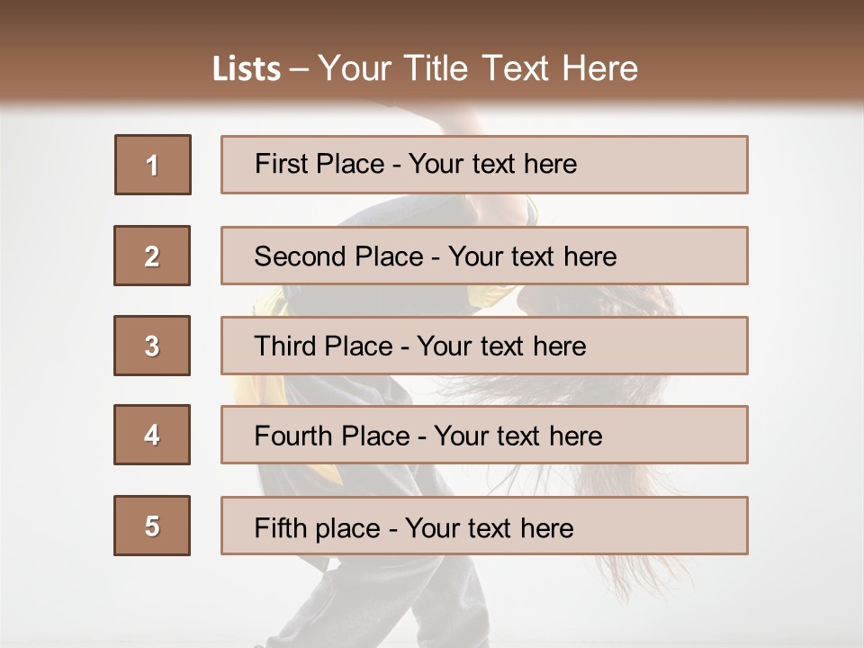 Balance Exercise Female PowerPoint Template