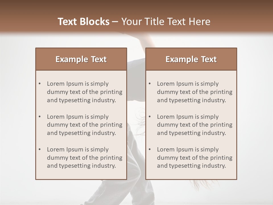 Balance Exercise Female PowerPoint Template
