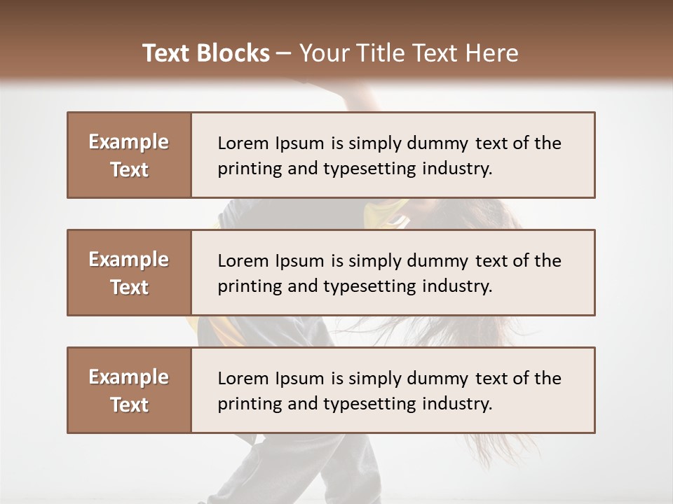 Balance Exercise Female PowerPoint Template
