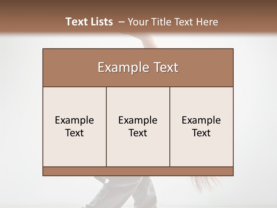 Balance Exercise Female PowerPoint Template