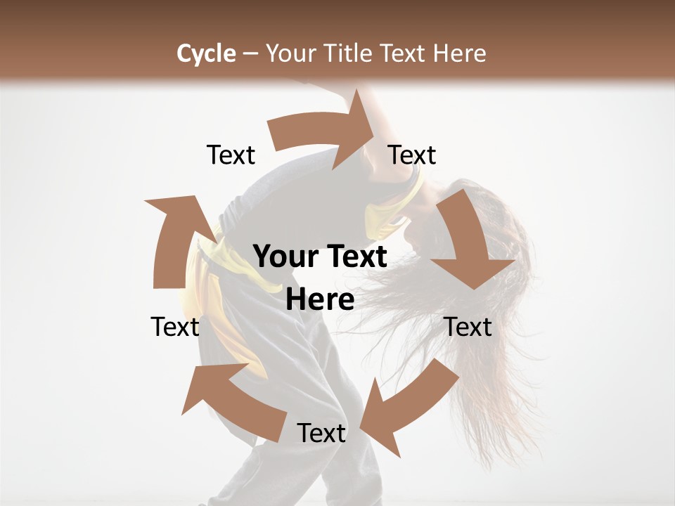 Balance Exercise Female PowerPoint Template