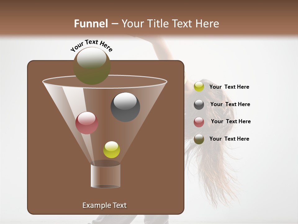 Balance Exercise Female PowerPoint Template