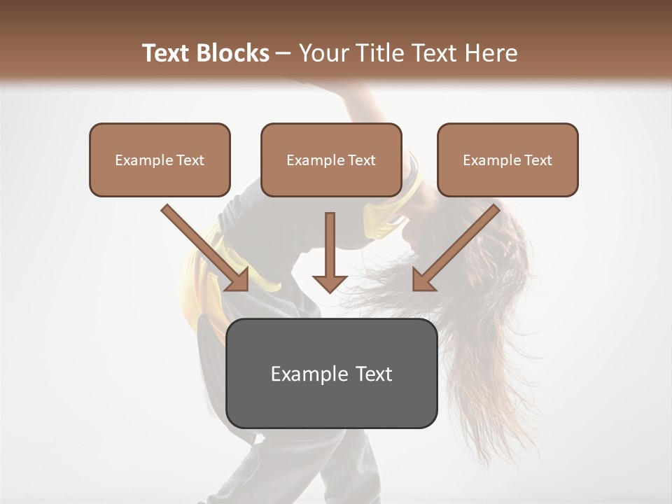 Balance Exercise Female PowerPoint Template