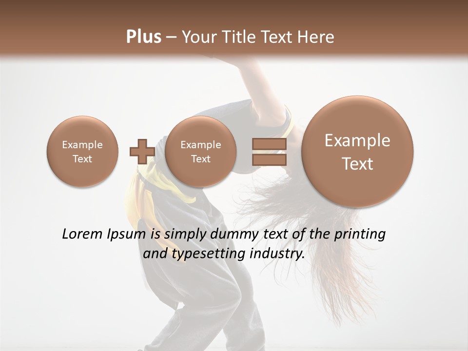 Balance Exercise Female PowerPoint Template