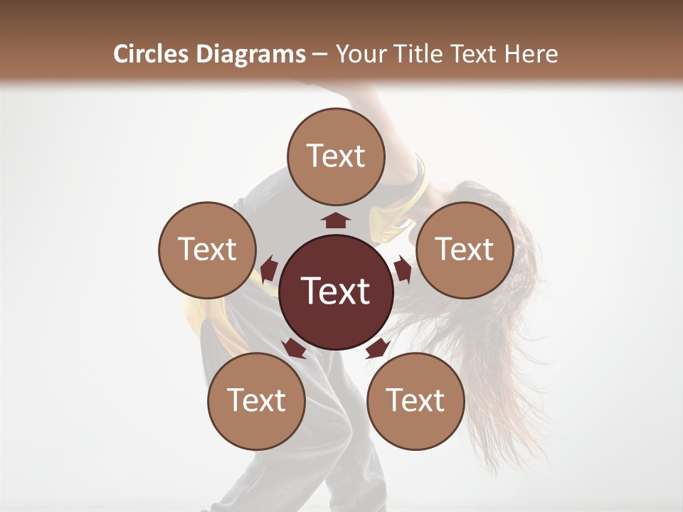 Balance Exercise Female PowerPoint Template