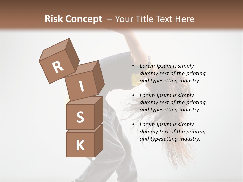 Balance Exercise Female PowerPoint Template