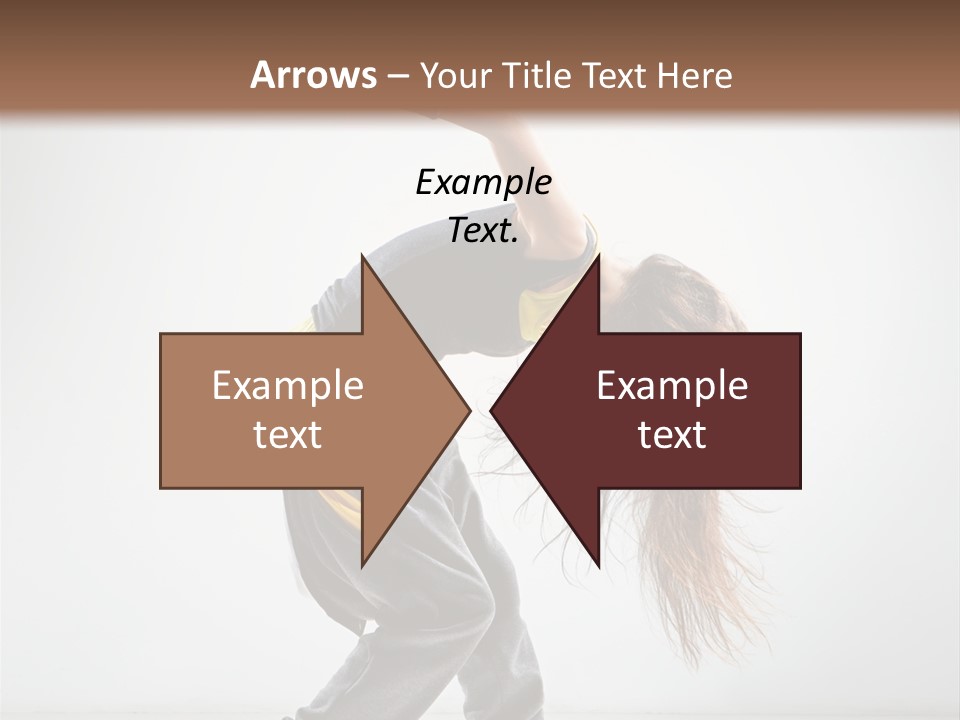 Balance Exercise Female PowerPoint Template