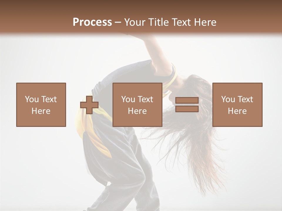 Balance Exercise Female PowerPoint Template
