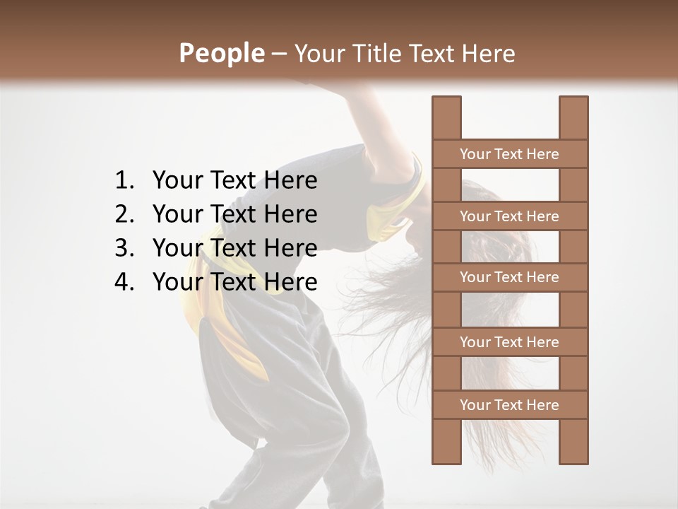 Balance Exercise Female PowerPoint Template