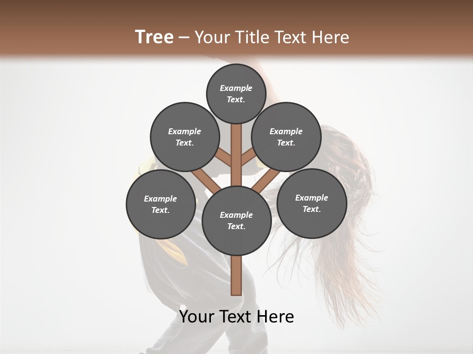 Balance Exercise Female PowerPoint Template