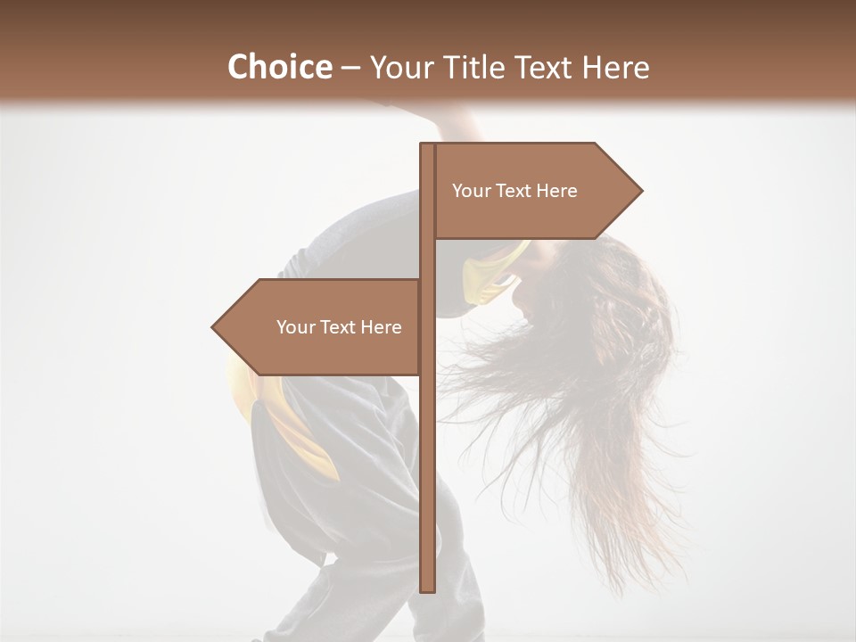 Balance Exercise Female PowerPoint Template