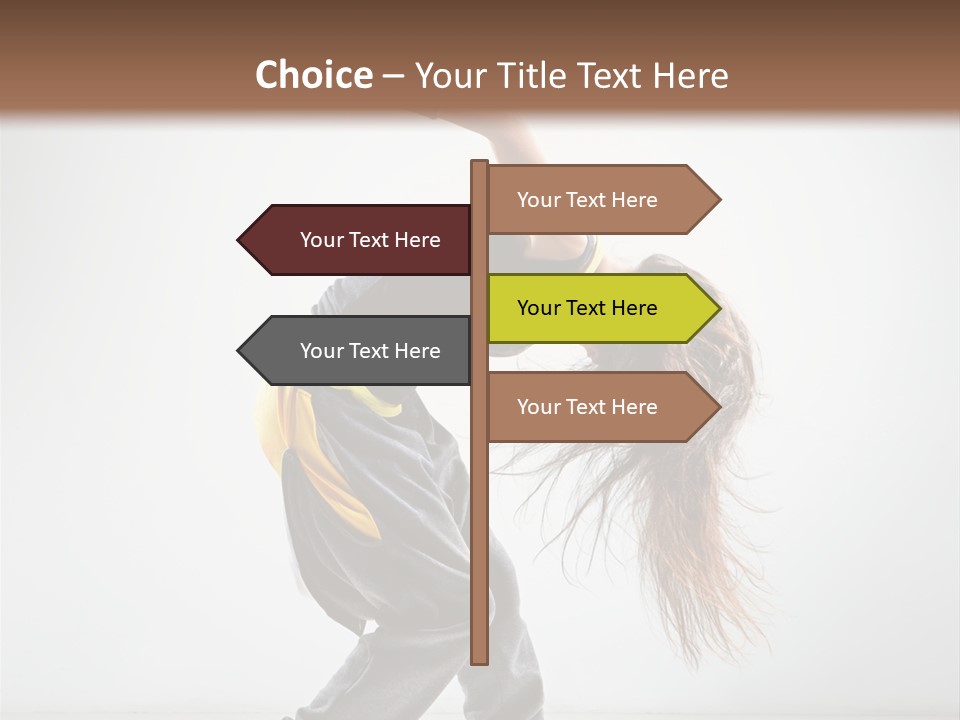 Balance Exercise Female PowerPoint Template