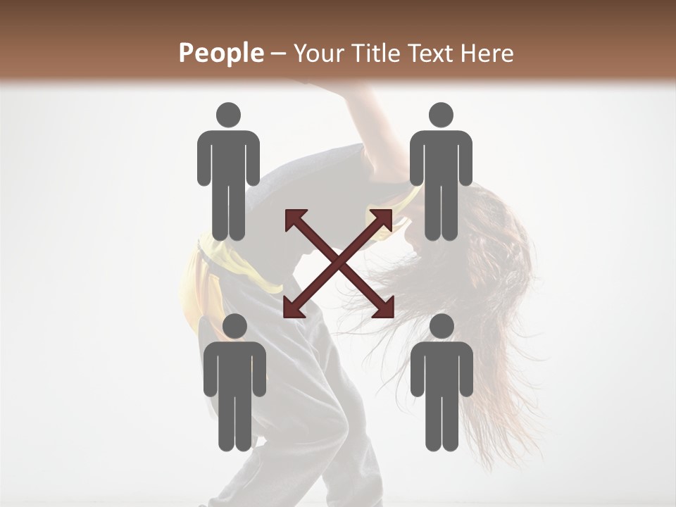 Balance Exercise Female PowerPoint Template