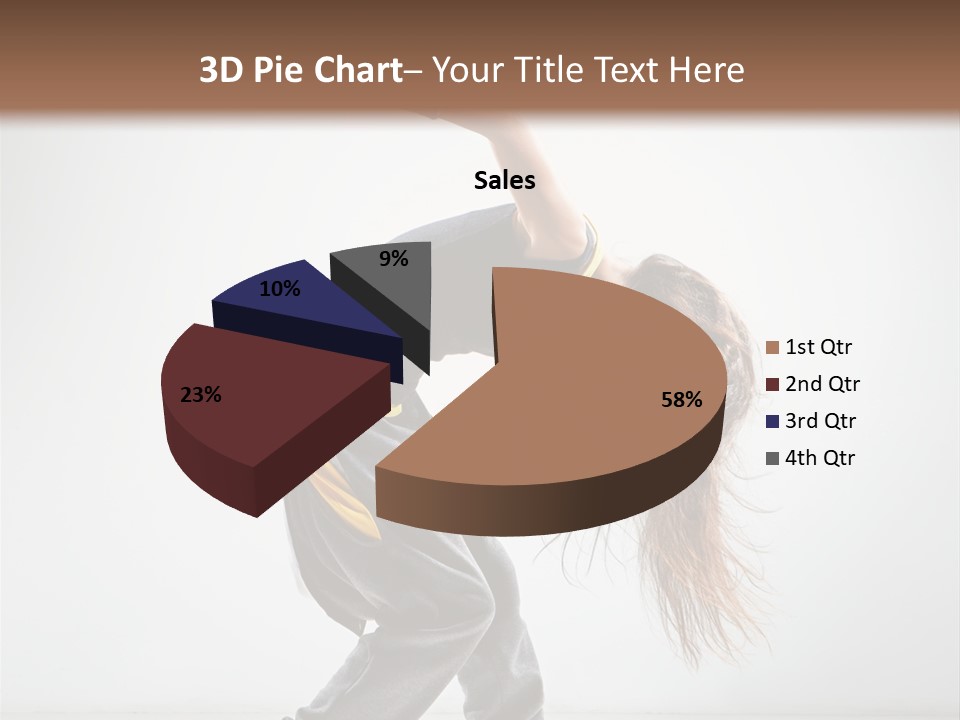 Balance Exercise Female PowerPoint Template