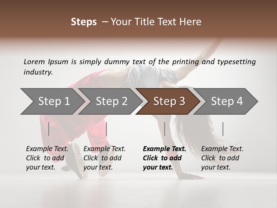 Motion Dancer Female PowerPoint Template