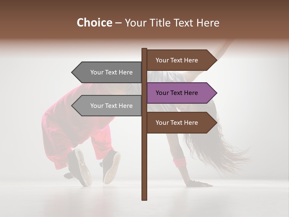 Motion Dancer Female PowerPoint Template