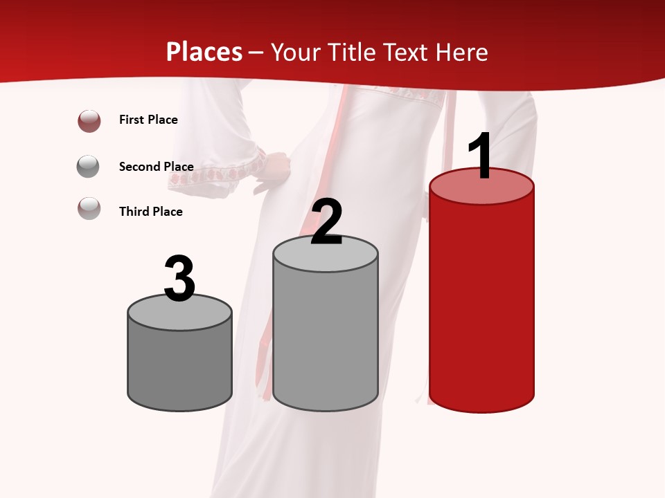 Smile Brunette Ornament PowerPoint Template