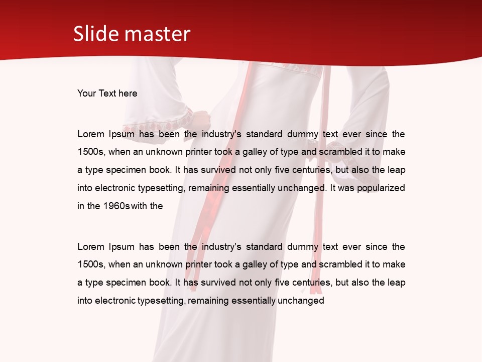 Smile Brunette Ornament PowerPoint Template