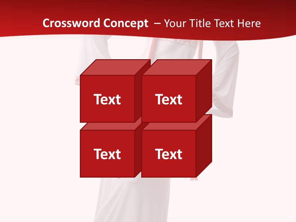 Smile Brunette Ornament PowerPoint Template