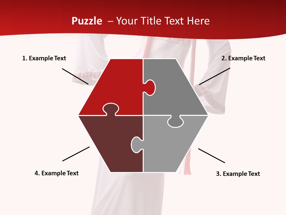 Smile Brunette Ornament PowerPoint Template