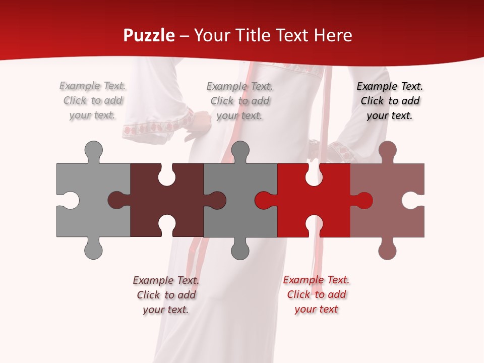 Smile Brunette Ornament PowerPoint Template