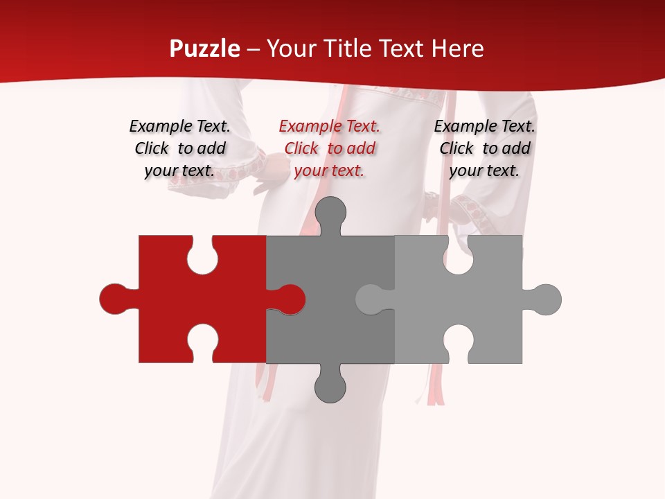 Smile Brunette Ornament PowerPoint Template