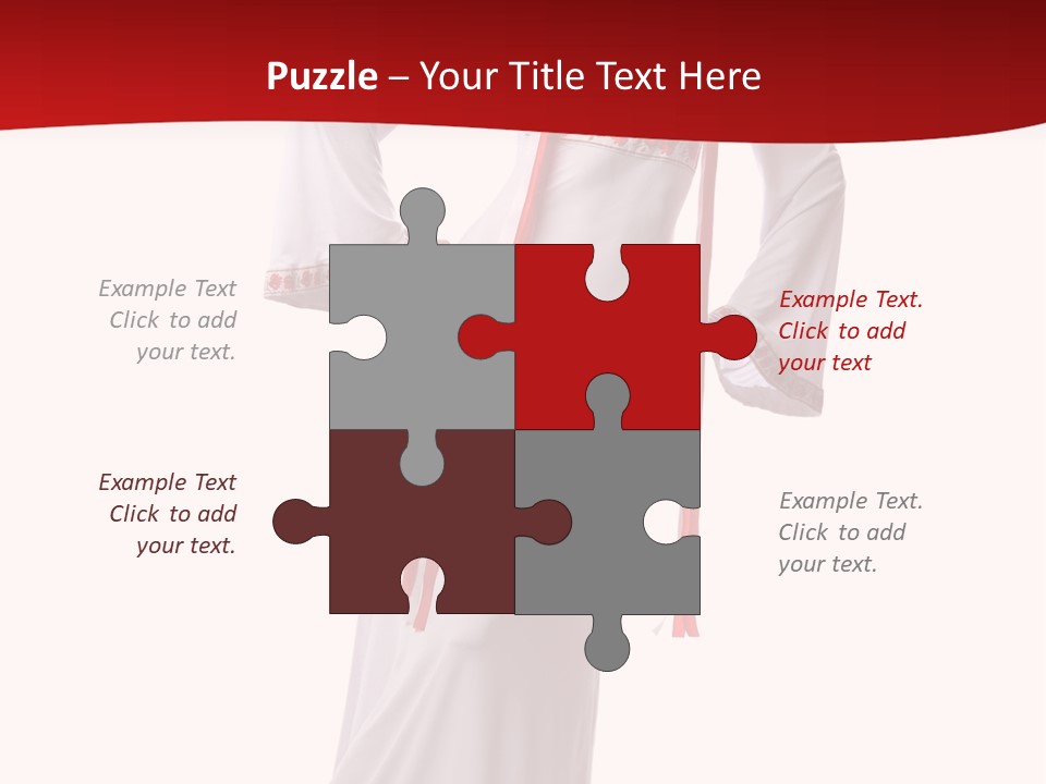 Smile Brunette Ornament PowerPoint Template