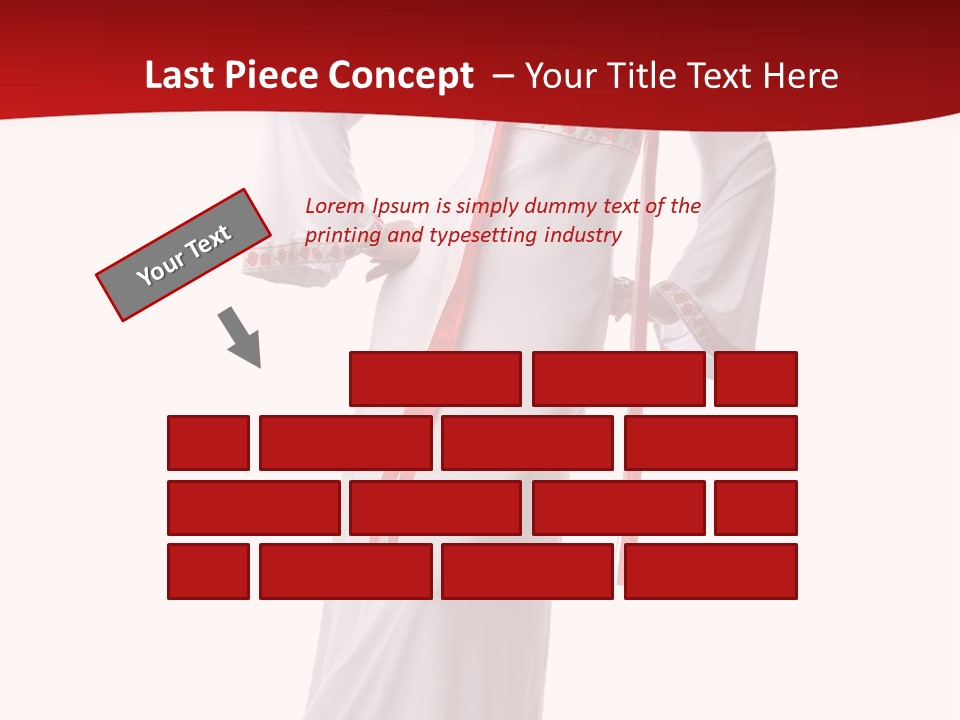 Smile Brunette Ornament PowerPoint Template