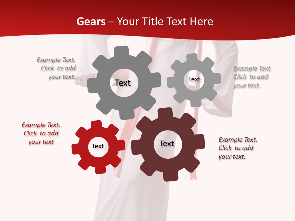 Smile Brunette Ornament PowerPoint Template