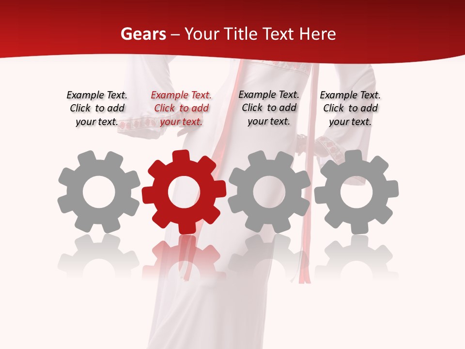 Smile Brunette Ornament PowerPoint Template