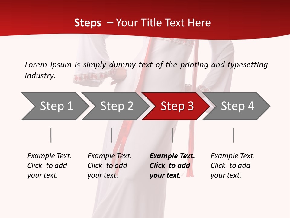 Smile Brunette Ornament PowerPoint Template