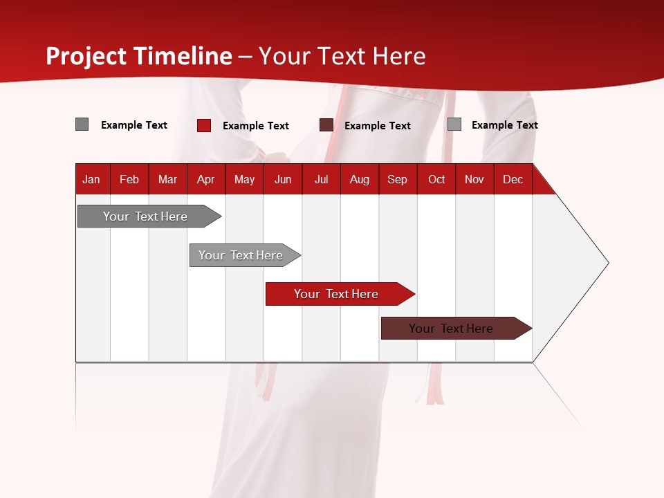 Smile Brunette Ornament PowerPoint Template