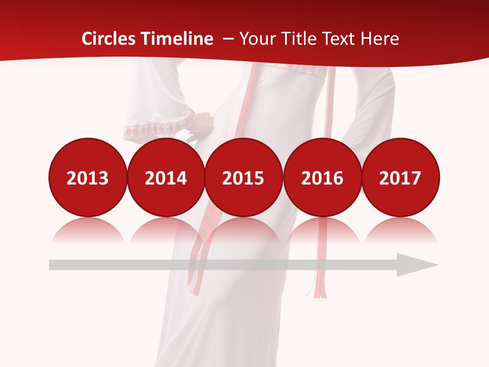 Smile Brunette Ornament PowerPoint Template