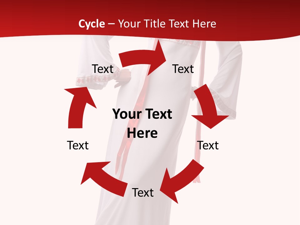 Smile Brunette Ornament PowerPoint Template