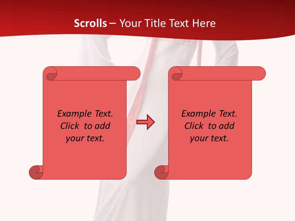 Smile Brunette Ornament PowerPoint Template