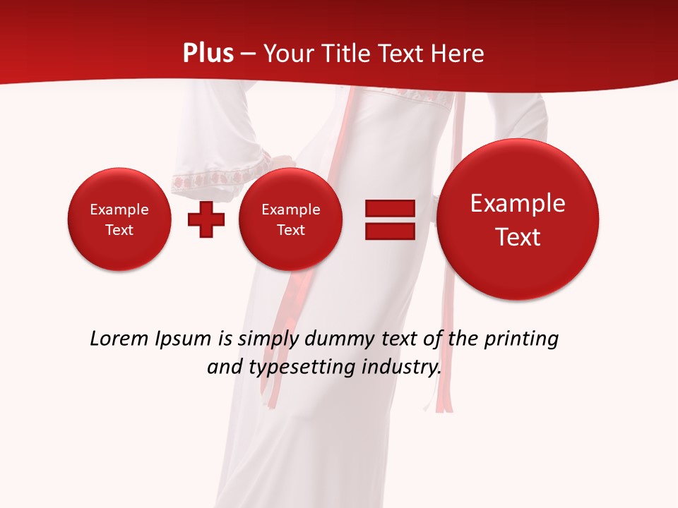 Smile Brunette Ornament PowerPoint Template