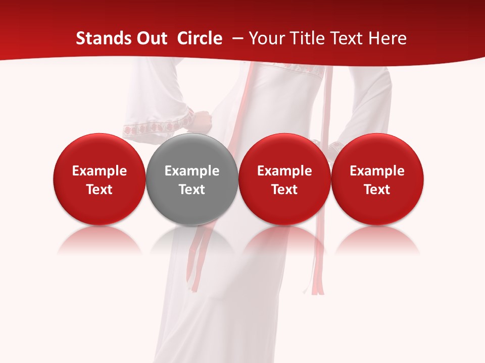 Smile Brunette Ornament PowerPoint Template