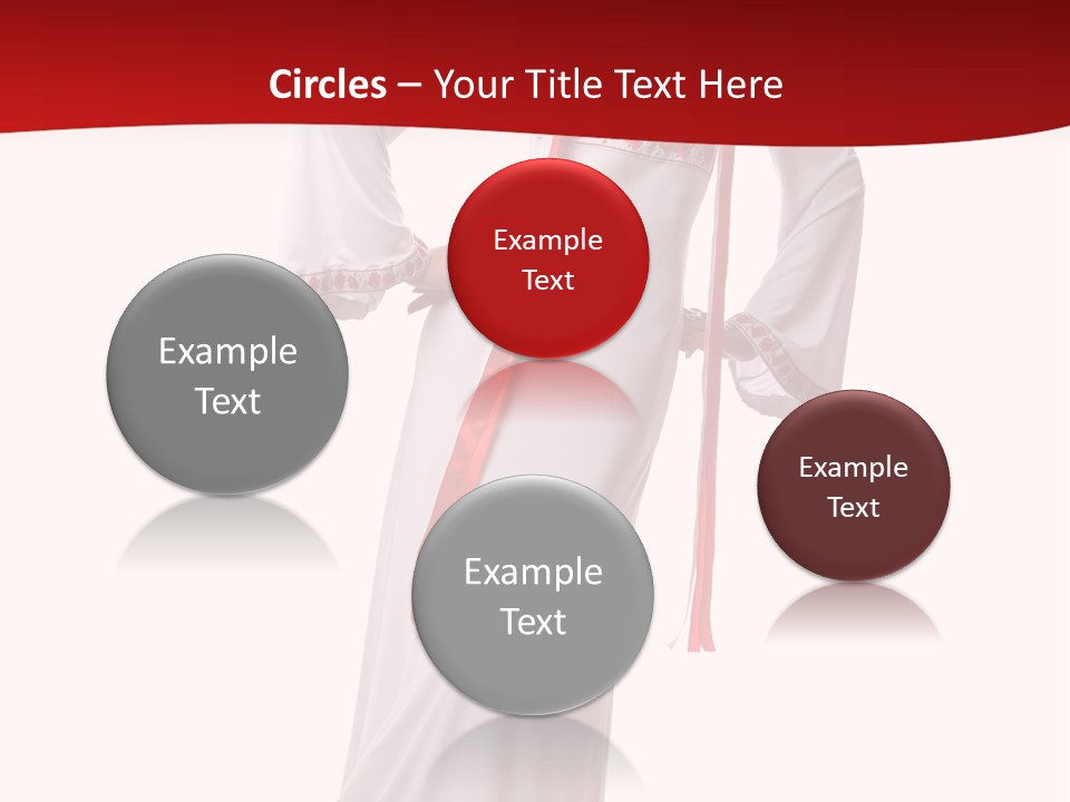 Smile Brunette Ornament PowerPoint Template