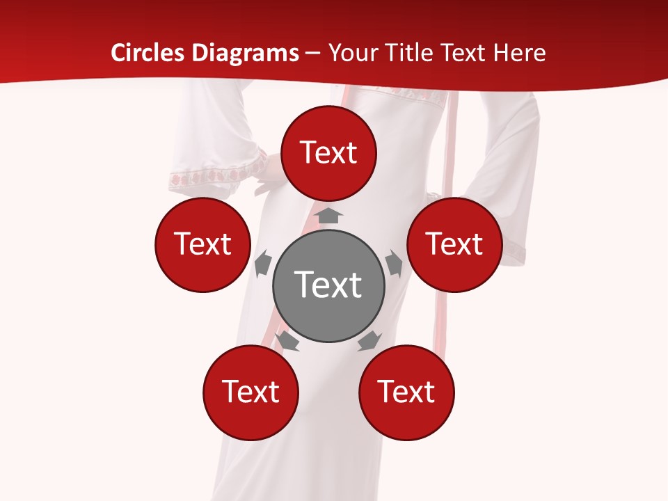 Smile Brunette Ornament PowerPoint Template