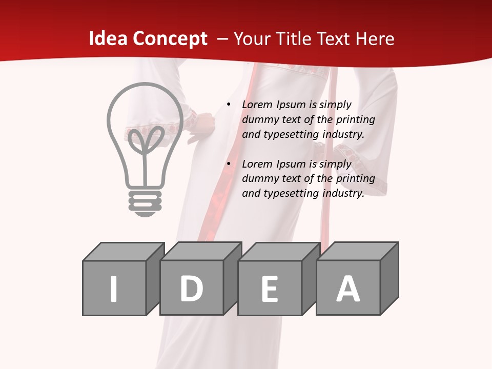 Smile Brunette Ornament PowerPoint Template