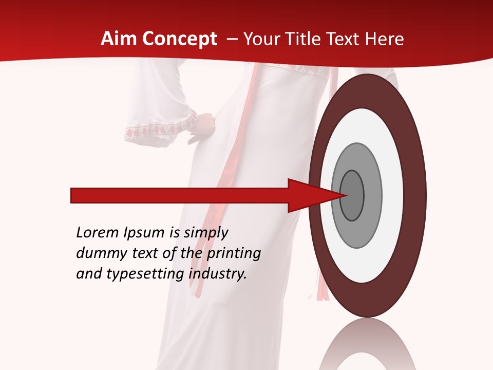 Smile Brunette Ornament PowerPoint Template