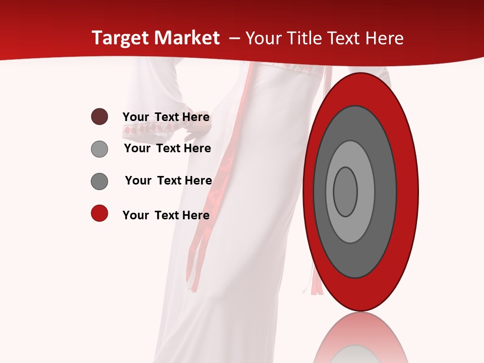 Smile Brunette Ornament PowerPoint Template