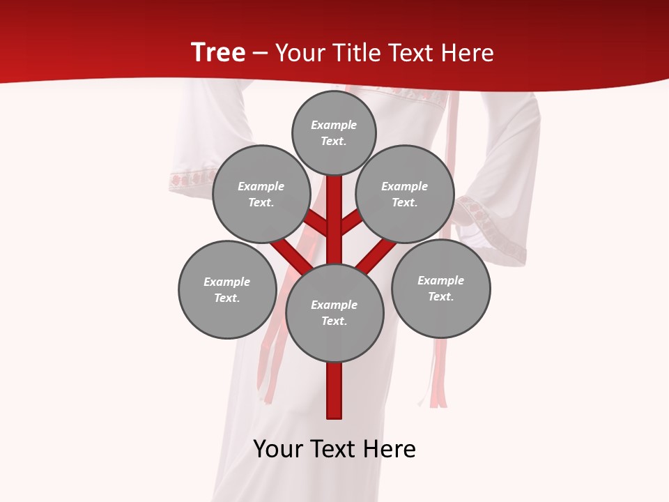 Smile Brunette Ornament PowerPoint Template