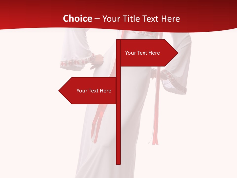 Smile Brunette Ornament PowerPoint Template