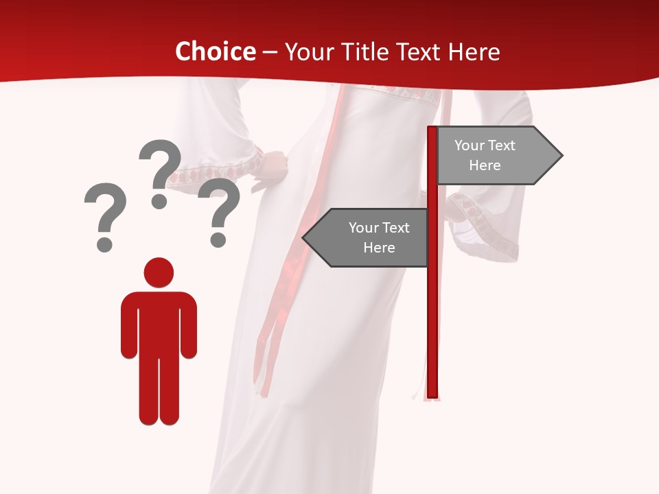 Smile Brunette Ornament PowerPoint Template