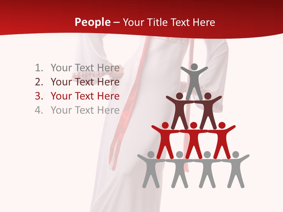 Smile Brunette Ornament PowerPoint Template