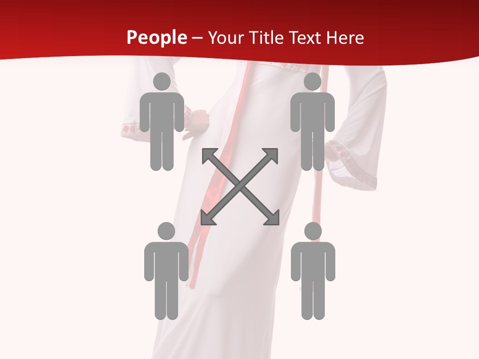 Smile Brunette Ornament PowerPoint Template