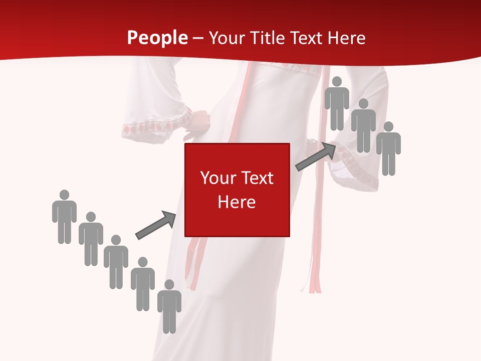 Smile Brunette Ornament PowerPoint Template