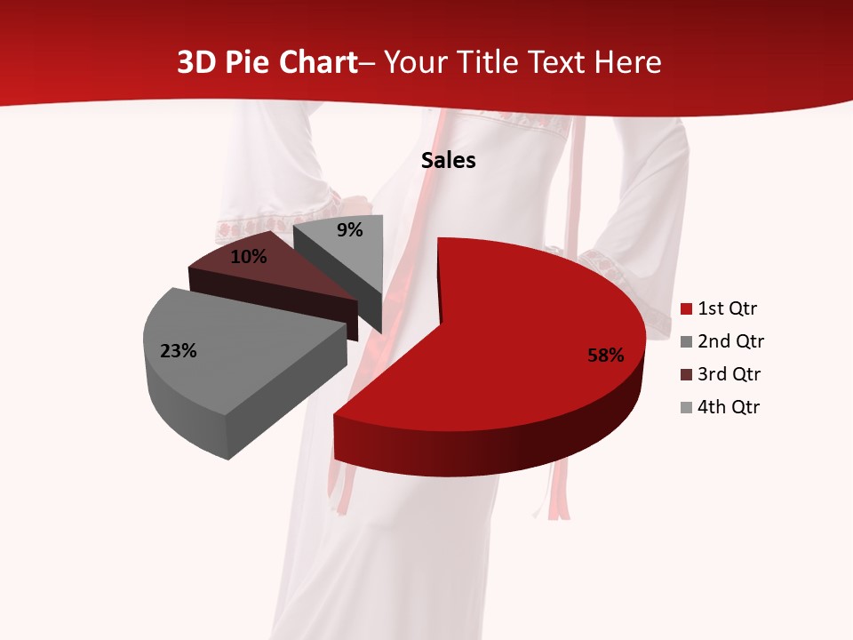 Smile Brunette Ornament PowerPoint Template